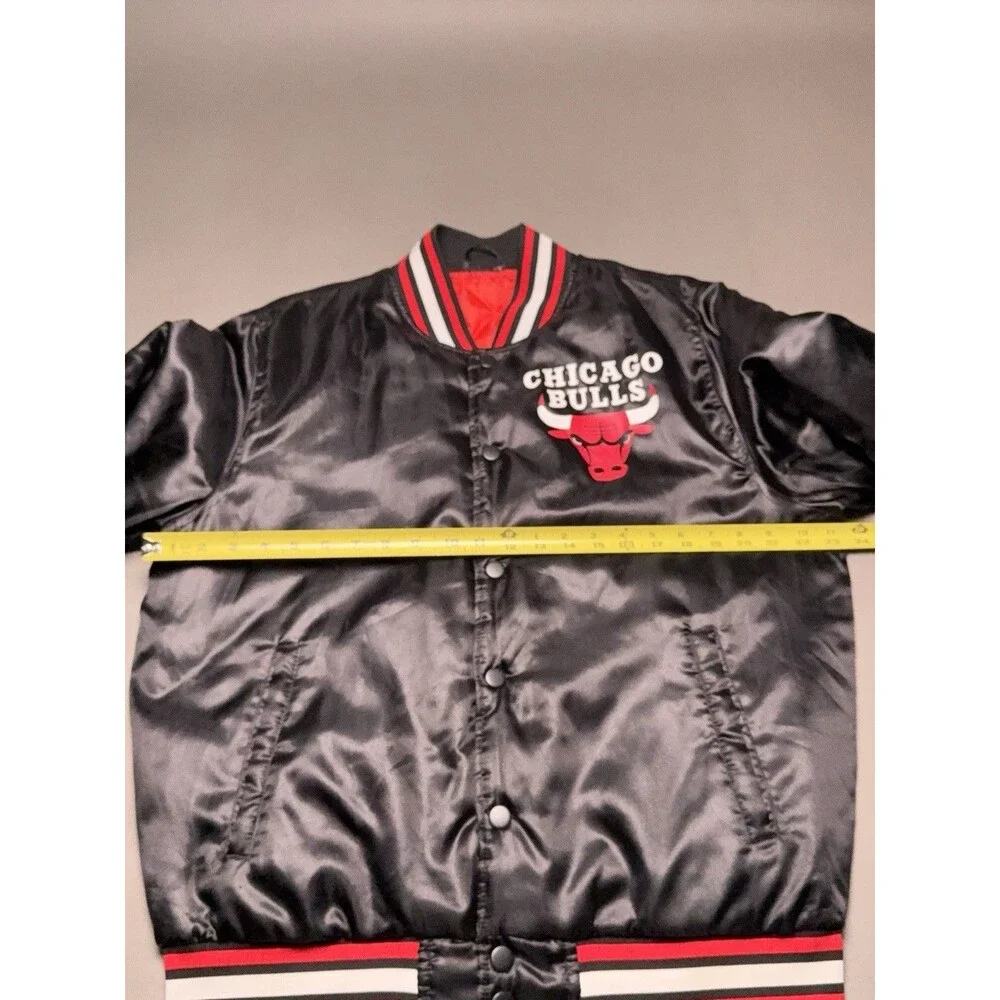 NBA Chicago Bulls Satin Varsity Jacket Ultra Official Men's Large(RRB3)